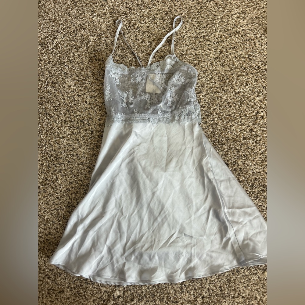 NWT Intimately Free Free People Satin Lace Slip dress